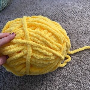 Bright Yellow Chunky Yarn
